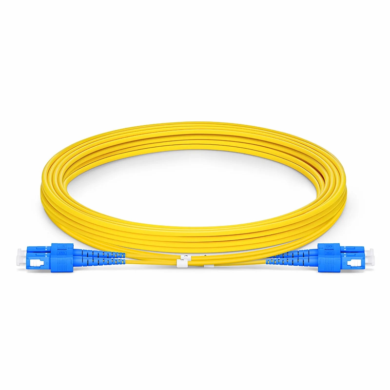 SFPS 3m (10ft) Fiber Patch Cable, 2 Fibers, SC UPC Duplex to SC UPC Duplex, Single Mode (OS2), LSZH, 2.0mm, Tight-Buffered, Yellow SFPS