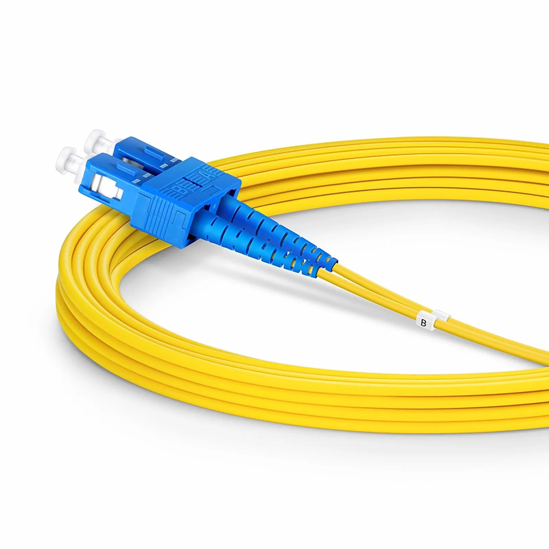 SFPS 3m (10ft) Fiber Patch Cable, 2 Fibers, SC UPC Duplex to SC UPC Duplex, Single Mode (OS2), LSZH, 2.0mm, Tight-Buffered, Yellow SFPS