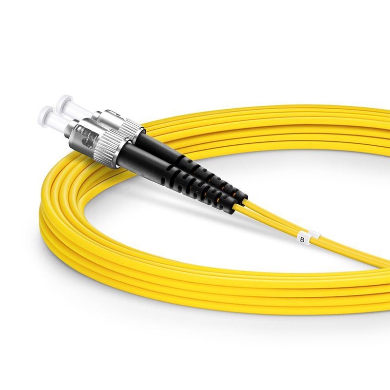 SFPS 3m (10ft) Fiber Patch Cable, 2 Fibers, ST UPC to ST UPC, Single Mode (OS2), LSZH, 2.0mm, Tight-Buffered, Yellow SFPS