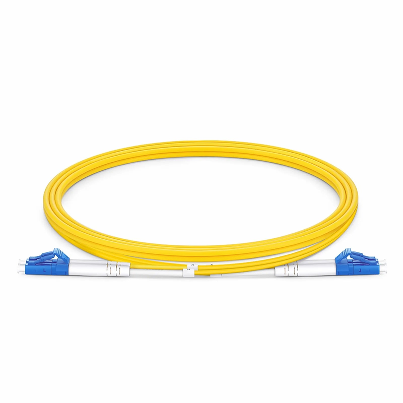 SFPS 1m (3ft) Fiber Patch Cable, 2 Fibers, LC UPC Duplex to LC UPC Duplex, Single Mode (OS2), LSZH, 2.0mm, Tight-Buffered, Yellow SFPS