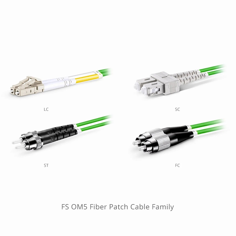 SFPS 3m (10ft) Fiber Patch Cable, 2 Fibers, LC UPC Duplex to LC UPC Duplex, Multimode (OM5), Riser (OFNR), 2.0mm, Tight-Buffered, Lime Green SFPS