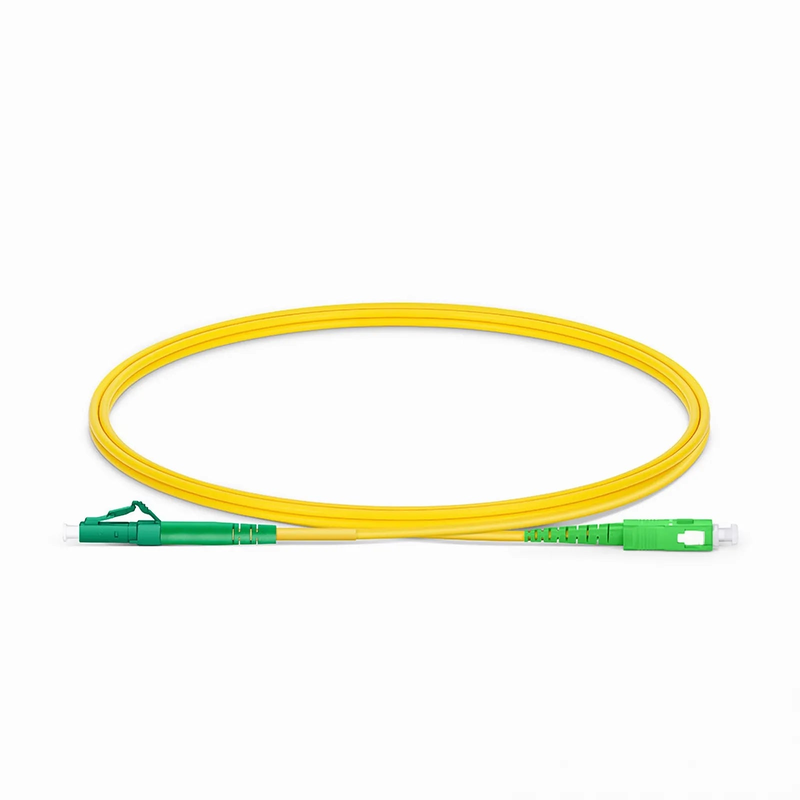 SFPS 1m (3ft) Fiber Patch Cable, 1 Fiber, LC APC Simplex to SC APC Simplex, Single Mode (OS2), Riser (OFNR), 2.0mm, Tight-Buffered, Yellow SFPS