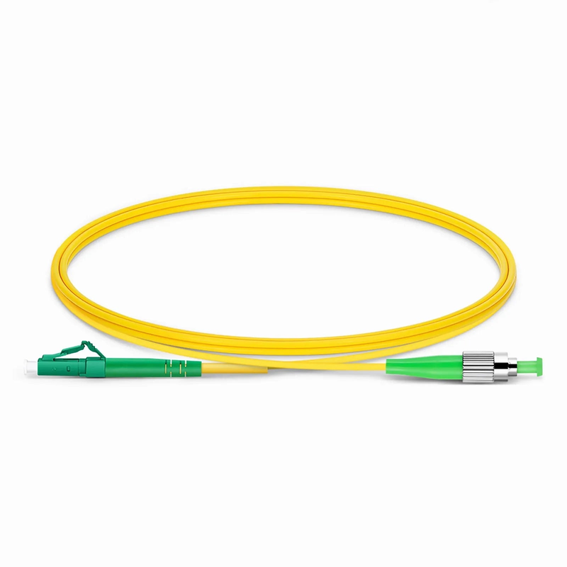 SFPS 1m (3ft) Fiber Patch Cable, 1 Fiber, LC APC Simplex to FC APC Simplex, Single Mode (OS2), Riser (OFNR), 2.0mm, Tight-Buffered, Yellow SFPS