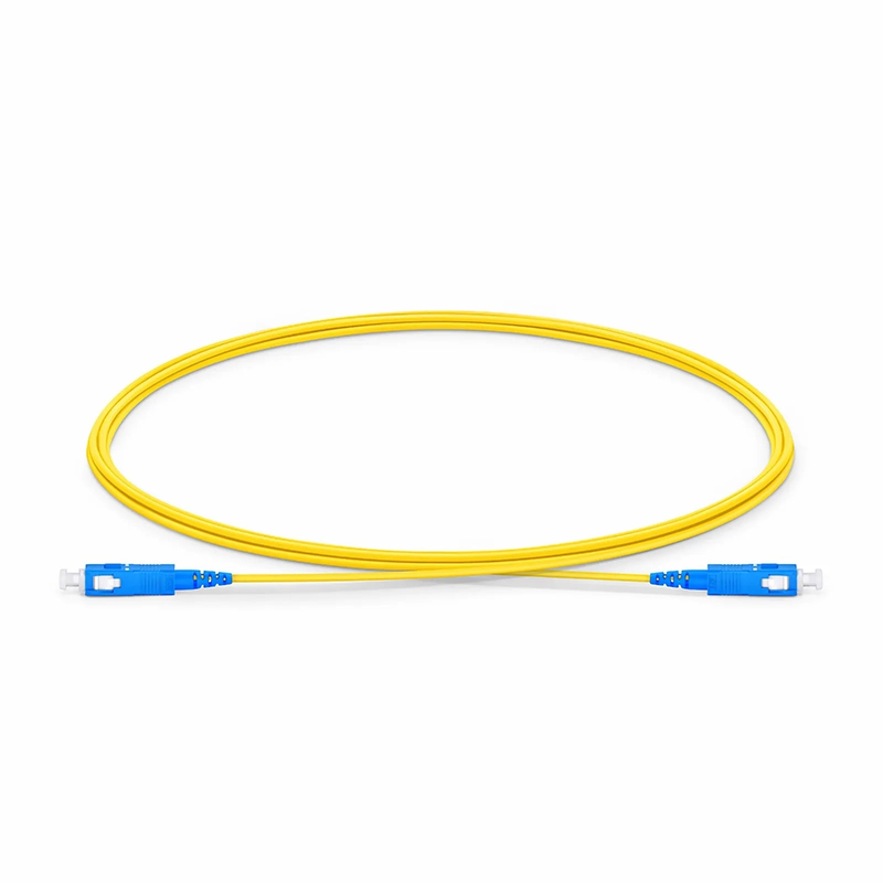 SFPS 2m (7ft) Fiber Patch Cable, 1 Fiber, SC UPC Simplex to SC UPC Simplex, Single Mode (OS2), Riser (OFNR), 1.2mm, Tight-Buffered, Yellow SFPS