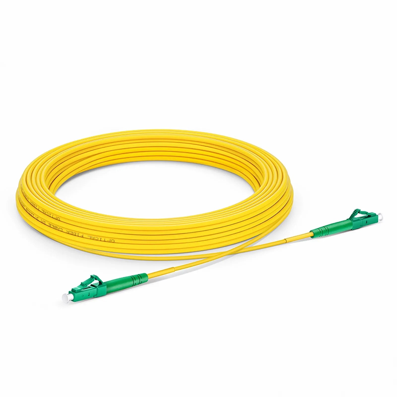 SFPS 10m (33ft) Fiber Patch Cable, 1 Fiber, LC APC Simplex to LC APC Simplex, Single Mode (OS2), Riser (OFNR), 2.0mm, Tight-Buffered, Yellow SFPS