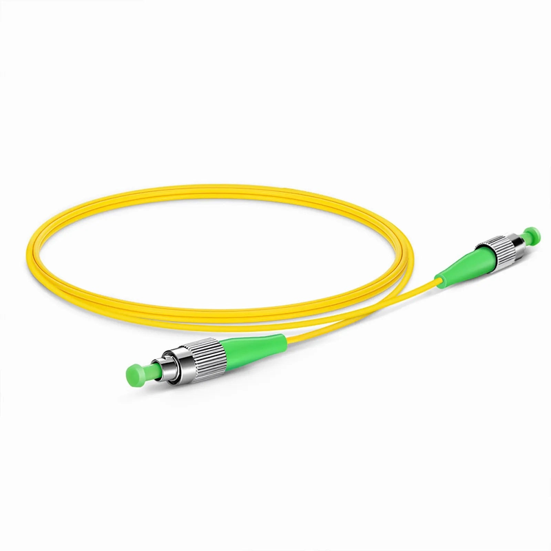 SFPS 1m (3ft) Fiber Patch Cable, 1 Fiber, FC APC Simplex to FC APC Simplex, Single Mode (OS2), Riser (OFNR), 2.0mm, Tight-Buffered, Yellow SFPS