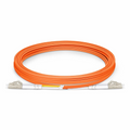 SFPS 3m (10ft) Fiber Patch Cable, 2 Fibers, G.651, LC UPC Duplex to LC UPC Duplex, Multimode (OM1), Riser (OFNR), 2.0mm, Tight-Buffered, Orange SFPS