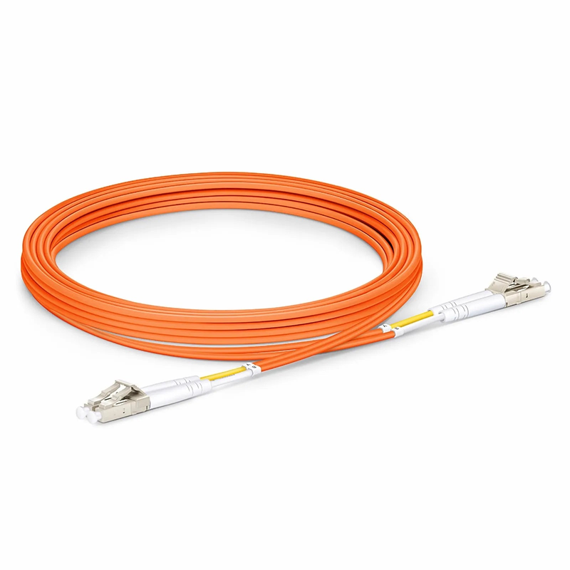 SFPS 3m (10ft) Fiber Patch Cable, 2 Fibers, G.651, LC UPC Duplex to LC UPC Duplex, Multimode (OM1), Riser (OFNR), 2.0mm, Tight-Buffered, Orange SFPS