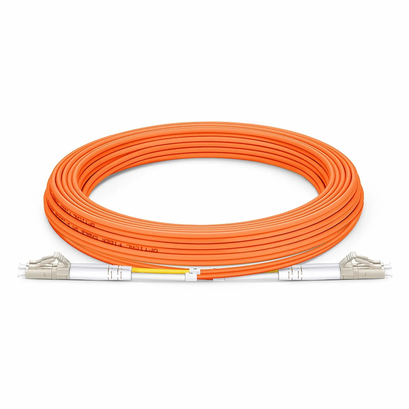 SFPS 5m (16ft) Fiber Patch Cable, 2 Fibers, G.651, LC UPC Duplex to LC UPC Duplex, Multimode (OM1), Riser (OFNR), 2.0mm, Tight-Buffered, Orange SFPS