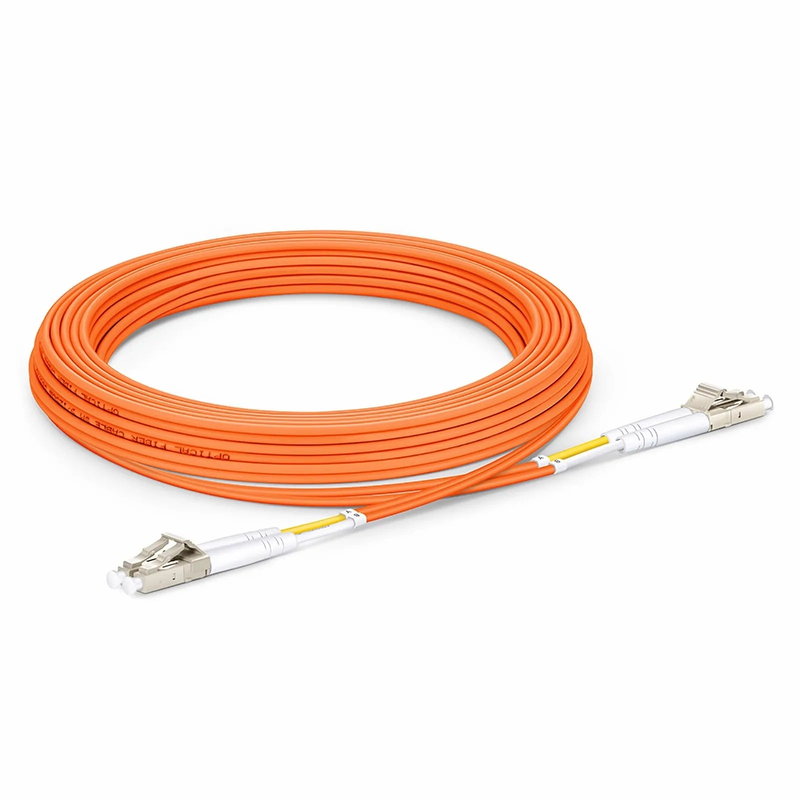 SFPS 5m (16ft) Fiber Patch Cable, 2 Fibers, G.651, LC UPC Duplex to LC UPC Duplex, Multimode (OM1), Riser (OFNR), 2.0mm, Tight-Buffered, Orange SFPS