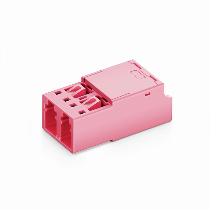 SFPS LC/UPC to LC/UPC Duplex OM4 Multimode Shuttered Fiber Optic Adapter/Coupler without Flange SFPS