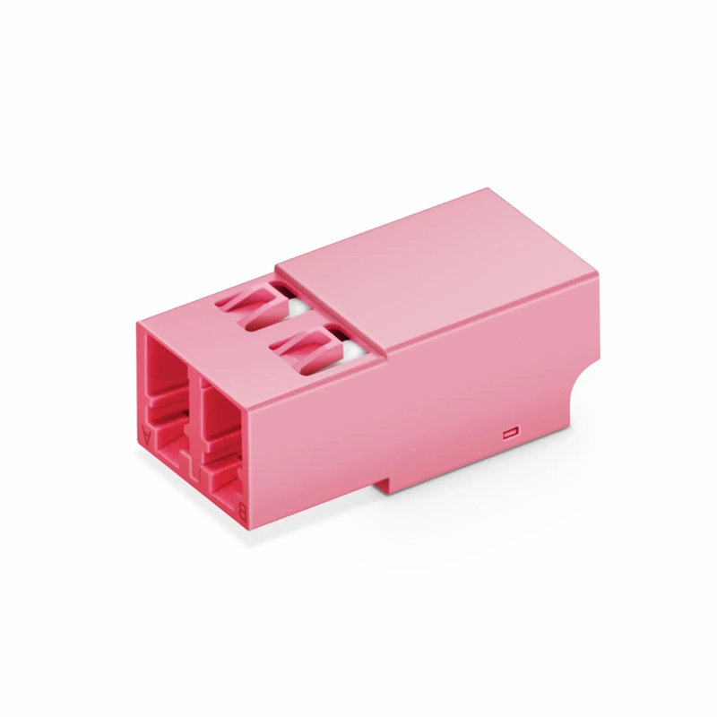 SFPS LC/UPC to LC/UPC Duplex OM4 Multimode Shuttered Fiber Optic Adapter/Coupler without Flange SFPS