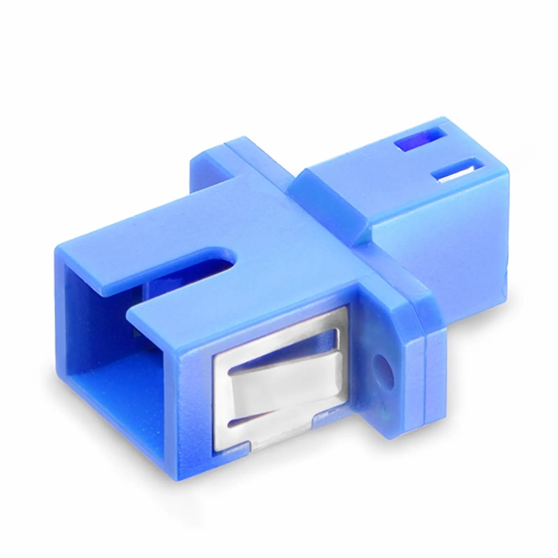 SFPS LC/UPC Female to SC/UPC Female Hybrid Simplex OS2 Single Mode Plastic Fiber Optic Adapter/Coupler with Flange SFPS
