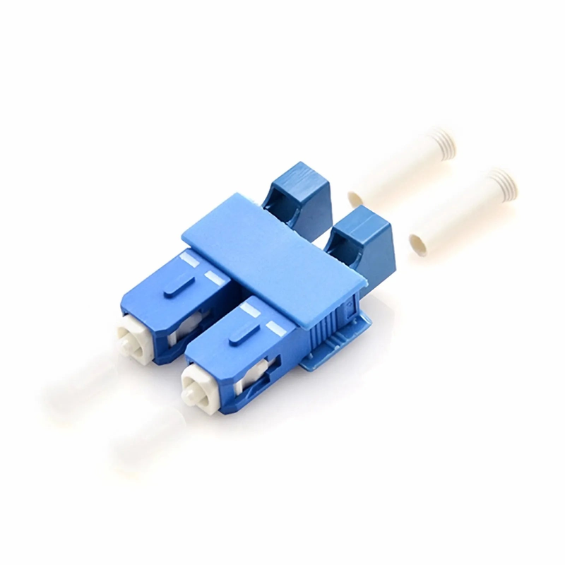 SFPS LC/UPC Female to SC/UPC Male Hybrid Duplex OS2 Single Mode Plastic Fiber Optic Adapter/Coupler without Flange SFPS