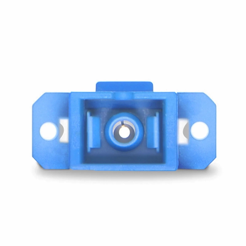 SFPS LC/UPC Female to SC/UPC Female Hybrid Simplex OS2 Single Mode Plastic Fiber Optic Adapter/Coupler with Flange SFPS