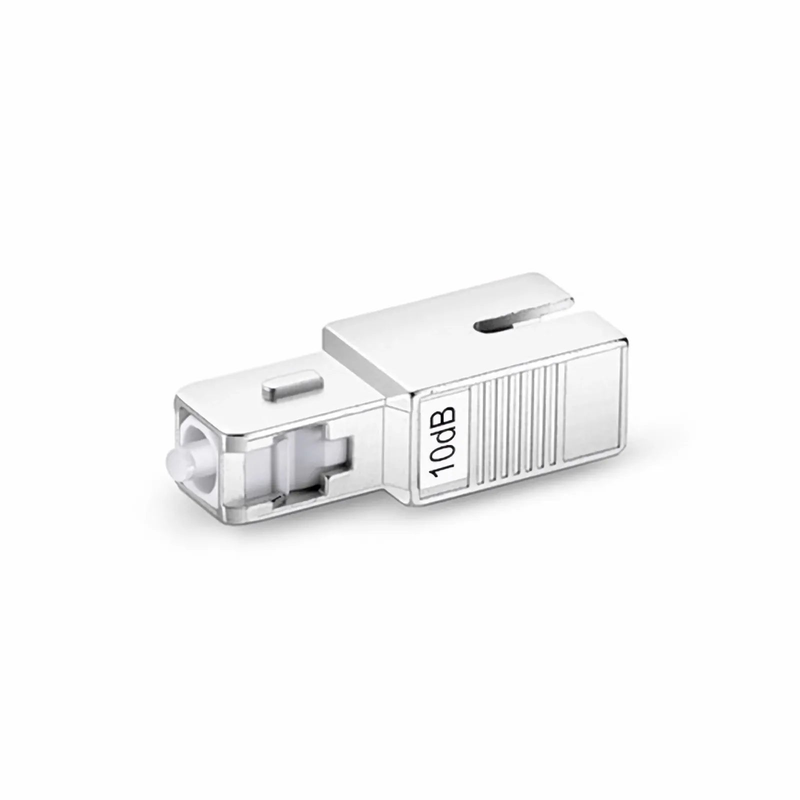 SFPS SC/UPC Singlemode Fixed Fiber Optic Attenuator, Male-Female, 10dB (10pcs/Pack) SFPS
