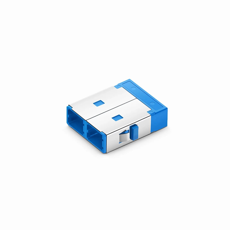 SFPS SN/UPC to SN/UPC 4-Port OS2 Single Mode Plastic Fiber Optic Adapter/Coupler Without Flange SFPS