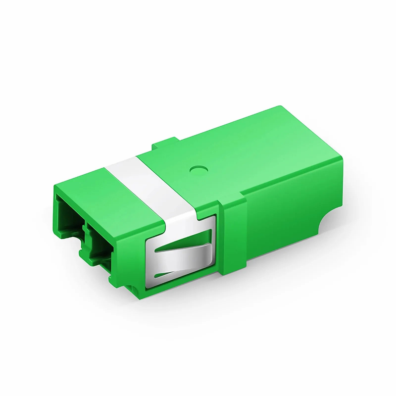 SFPS LC/APC to LC/APC Duplex OS2 Single Mode SC Footprint Plastic Fiber Optic Adapter/Coupler without Flange (10pcs/pack) SFPS