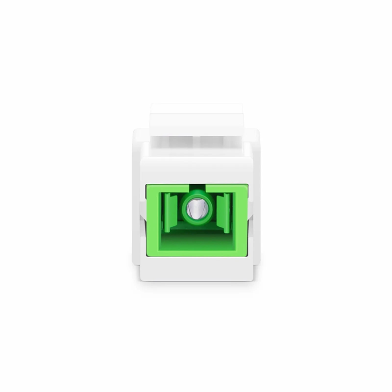 SFPS SC/APC to SC/APC Simplex Single Mode Fiber Keystone Jack, 10Pcs/Pack SFPS