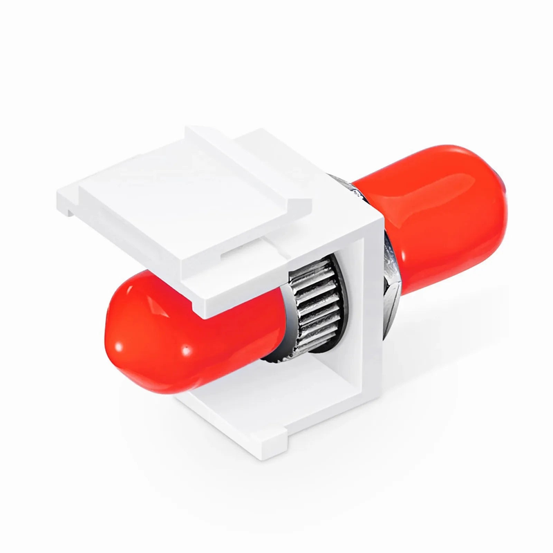 SFPS ST/UPC to ST/UPC Simplex Single Mode Fiber Keystone Jack SFPS