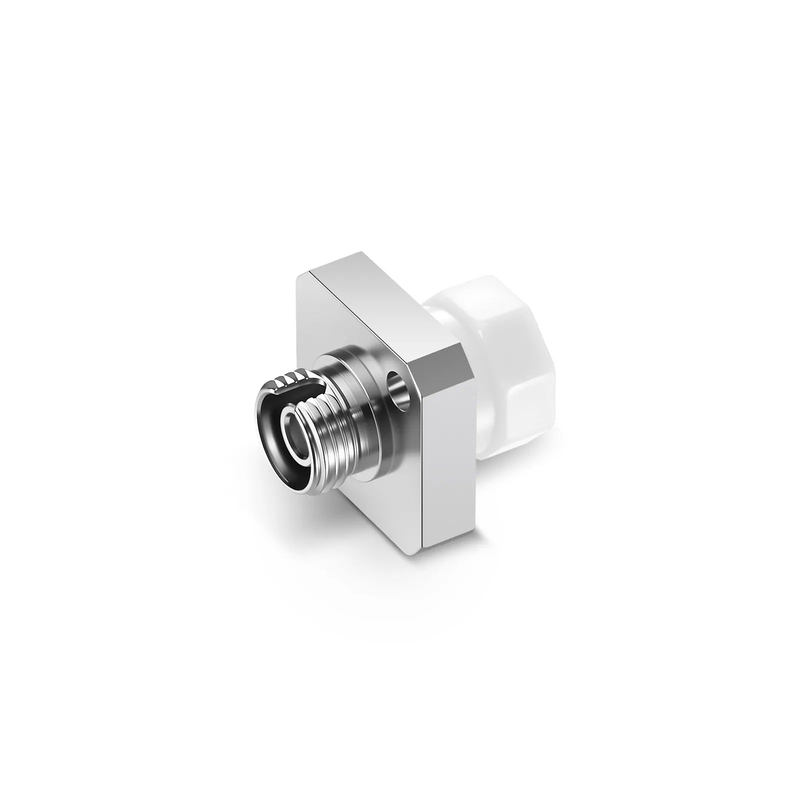 SFPS FC/UPC to FC/UPC Simplex Single Mode/Multimode Square Solid Type One Piece Metal Fiber Optic Adapter/Coupler with Flange (10pcs/pack) SFPS