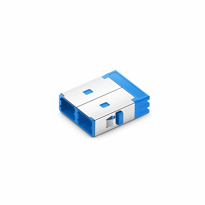 SFPS SN/UPC to SN/UPC 4-Port OS2 Single Mode Plastic Fiber Optic Adapter/Coupler Without Flange SFPS