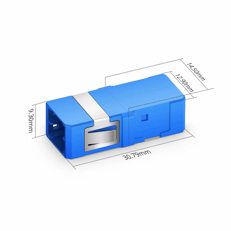 SFPS MDC/UPC to MDC/UPC 2-Port OS2 Single Mode Plastic Fiber Optic Adapter/Coupler without Flange SFPS