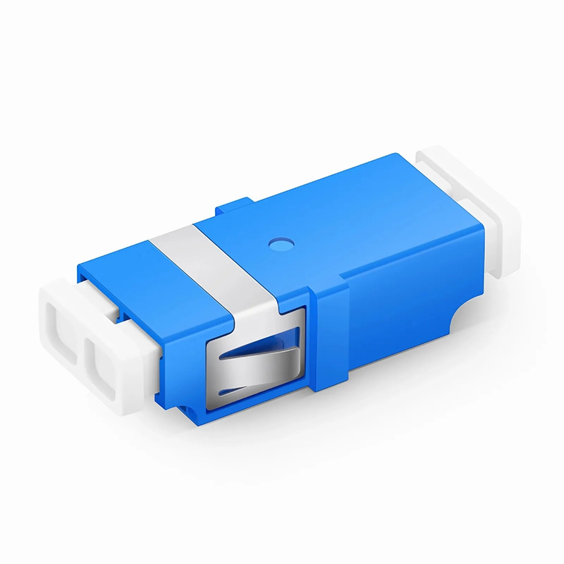 SFPS LC/UPC to LC/UPC Duplex OS2 Single Mode SC Footprint Plastic Fiber Optic Adapter/Coupler without Flange (10pcs/Pack) SFPS