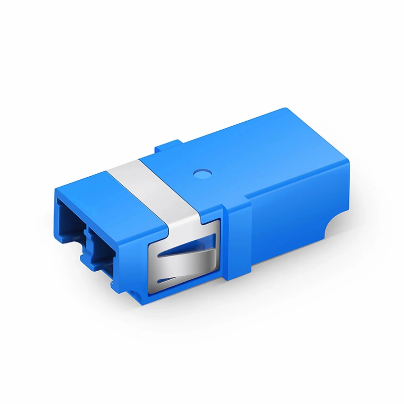 SFPS LC/UPC to LC/UPC Duplex OS2 Single Mode SC Footprint Plastic Fiber Optic Adapter/Coupler without Flange (10pcs/Pack) SFPS