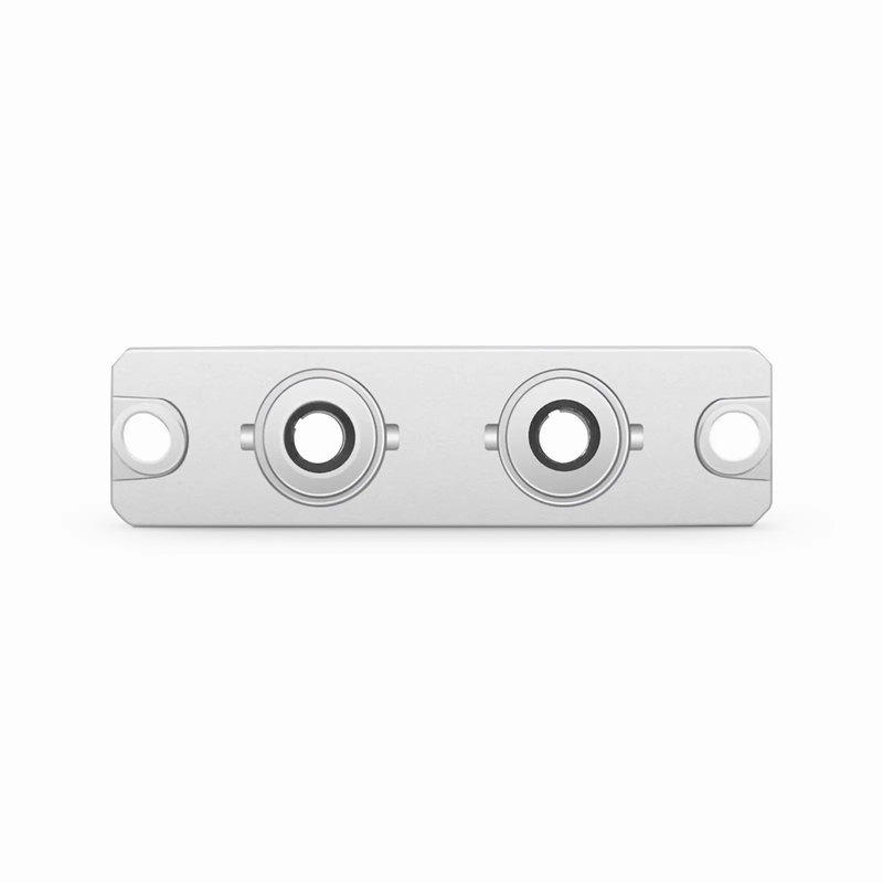 SFPS ST/UPC to ST/UPC Duplex OS2 Singlemode Metal Fiber Optic Adapter with Flange (10pcs/Pack) SFPS