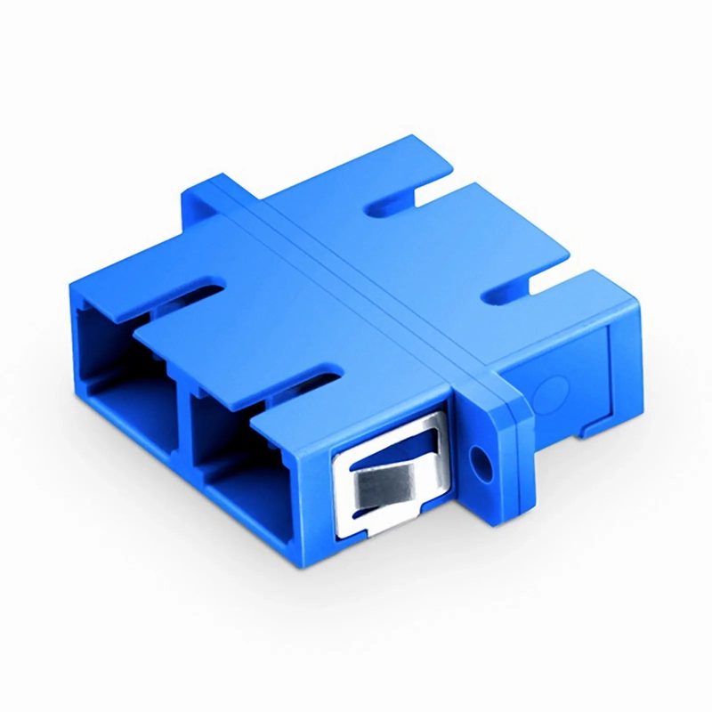 SFPS SC/UPC to SC/UPC Duplex OS2 Single Mode Plastic Fiber Optic Adapter/Coupler with Flange (10pcs/Pack) SFPS