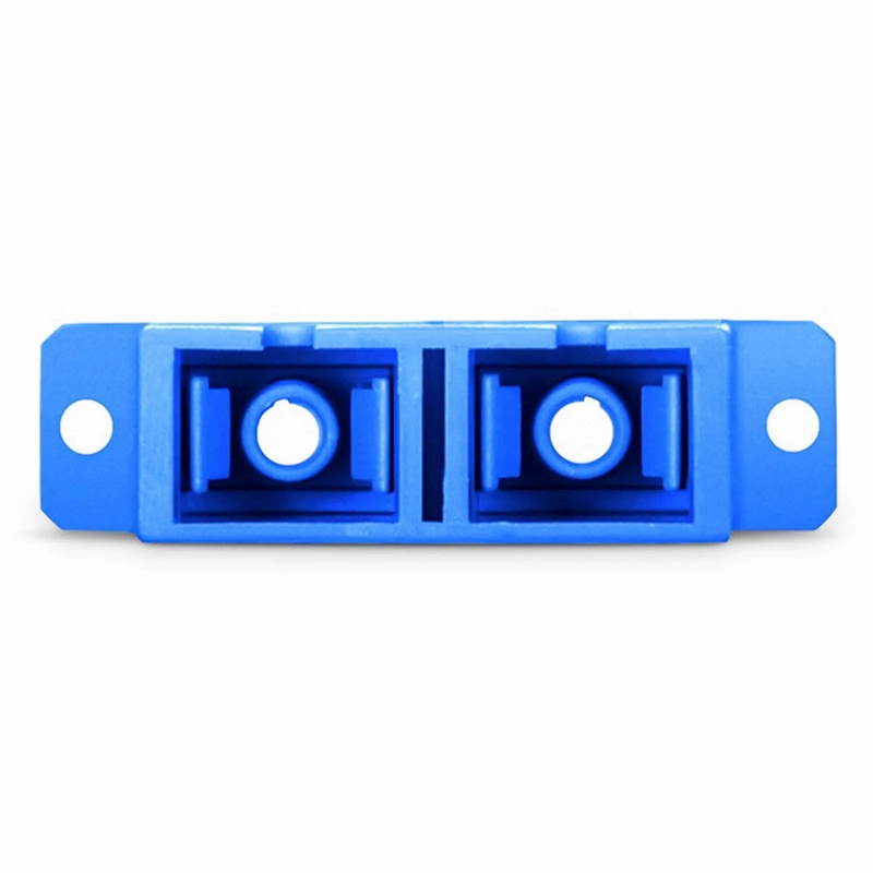SFPS SC/UPC to SC/UPC Duplex OS2 Single Mode Plastic Fiber Optic Adapter/Coupler with Flange (10pcs/Pack) SFPS