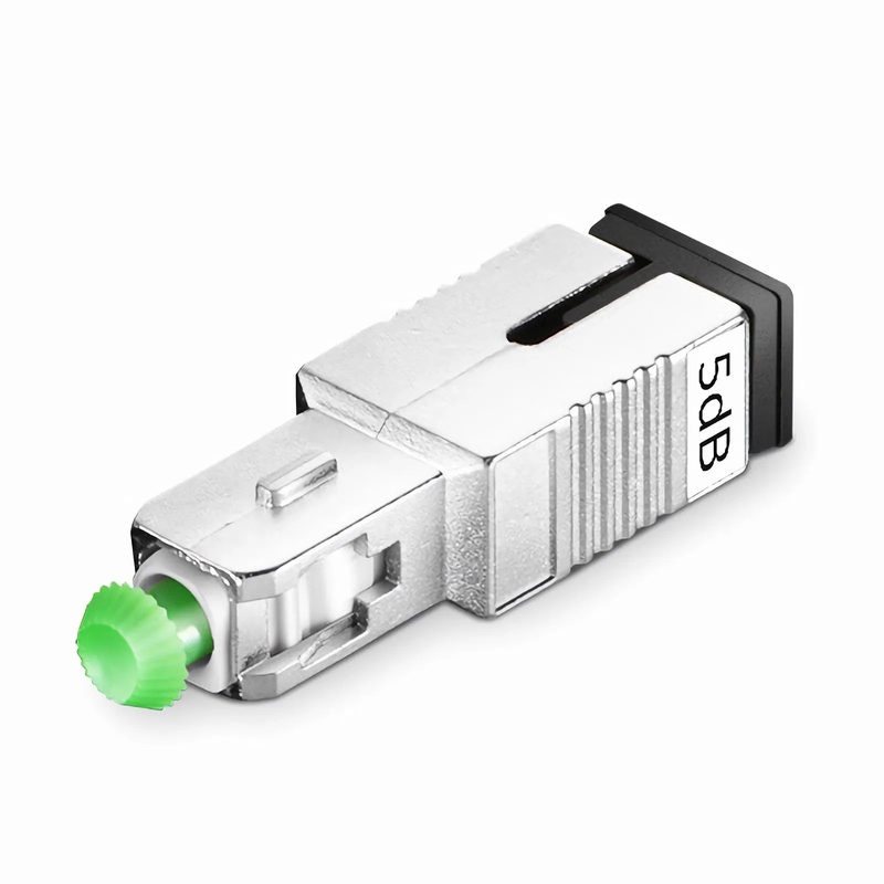 SFPS SC/APC Singlemode Fixed Fiber Optic Attenuator, Male-Female, 5dB (10pcs/Pack) SFPS