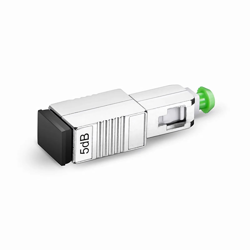 SFPS SC/APC Singlemode Fixed Fiber Optic Attenuator, Male-Female, 5dB (10pcs/Pack) SFPS