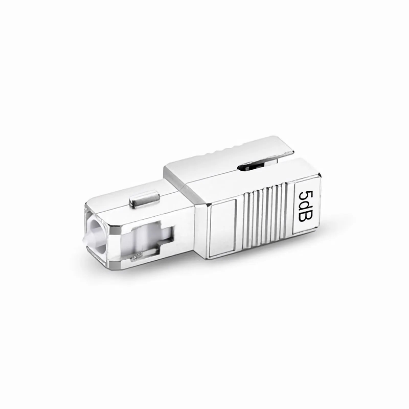 SFPS SC/APC Singlemode Fixed Fiber Optic Attenuator, Male-Female, 5dB (10pcs/Pack) SFPS