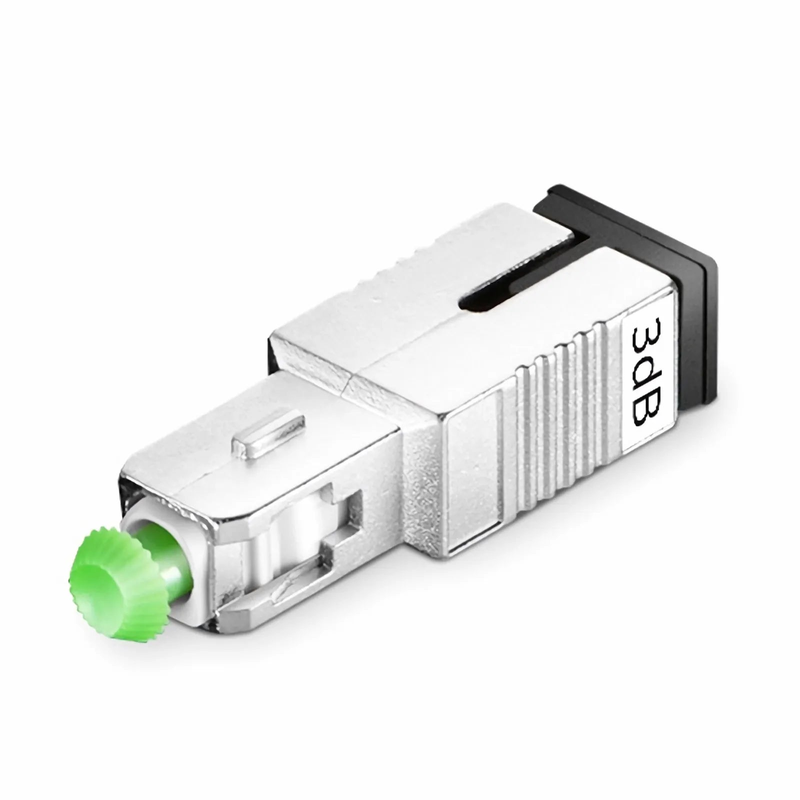 SFPS SC/APC Singlemode Fixed Fiber Optic Attenuator, Male-Female, 3dB (10pcs/Pack) SFPS