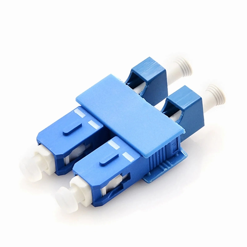 SFPS LC/UPC Female to SC/UPC Male Hybrid Duplex OS2 Single Mode Plastic Fiber Optic Adapter/Coupler without Flange SFPS