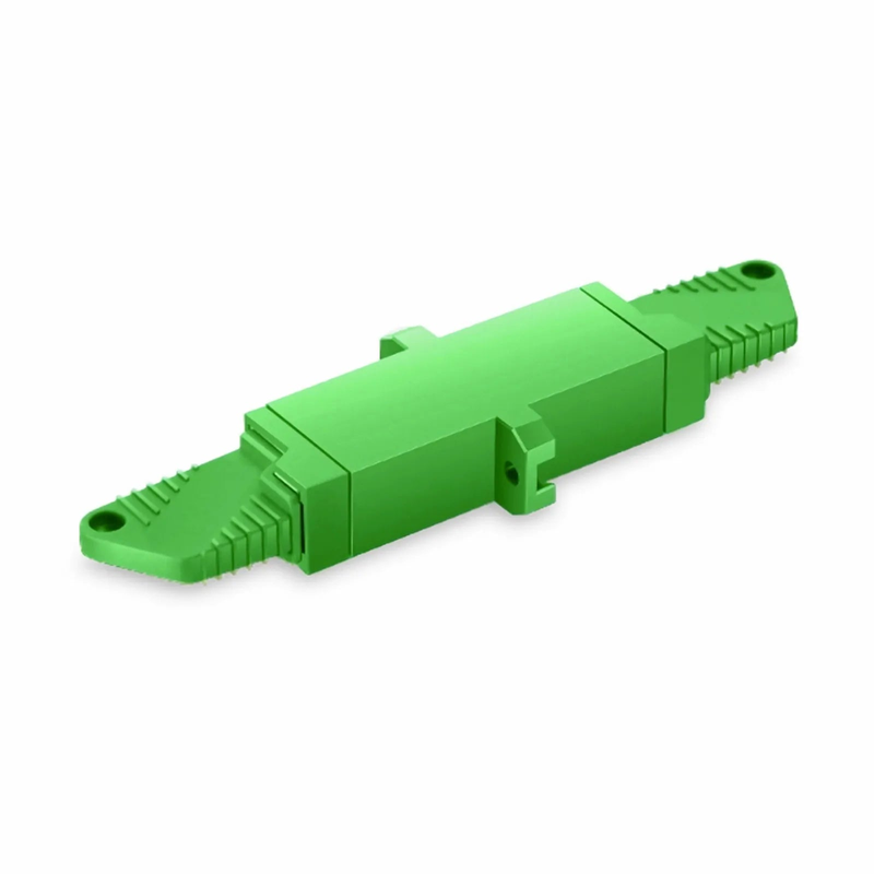 SFPS LSH/APC to LSH/APC Simplex OS2 Single Mode Plastic Fiber Optic Adapter/Coupler with Flange SFPS