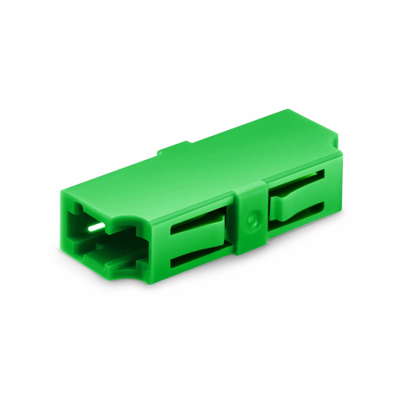 SFPS LC/APC to LC/APC Simplex OS2 Single Mode Plastic Fiber Optic Adapter/Coupler without Flange SFPS