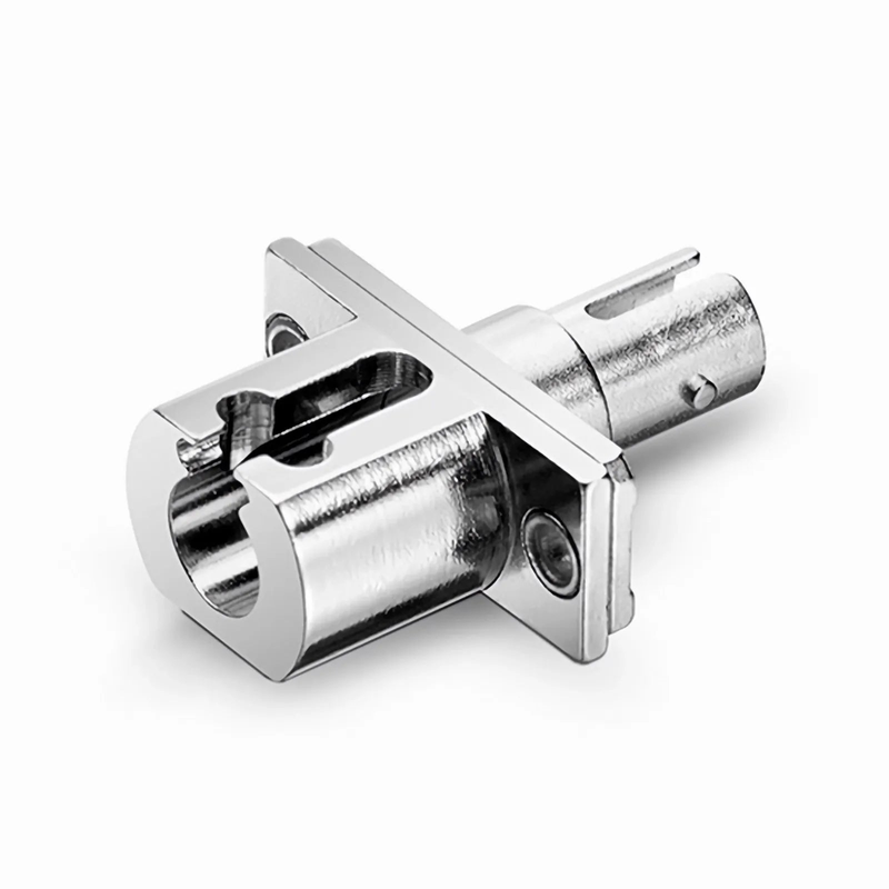 SFPS ST/UPC Female to LC/UPC Female Hybrid Simplex Single Mode/Multimode Metal Fiber Optic Adapter/Coupler with Flange SFPS