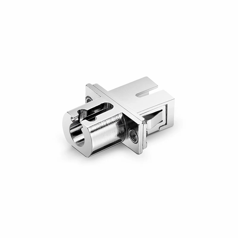 SFPS SC/UPC Female to LC/UPC Female Hybrid Simplex Single Mode/Multimode Metal Fiber Optic Adapter/Coupler with Flange SFPS