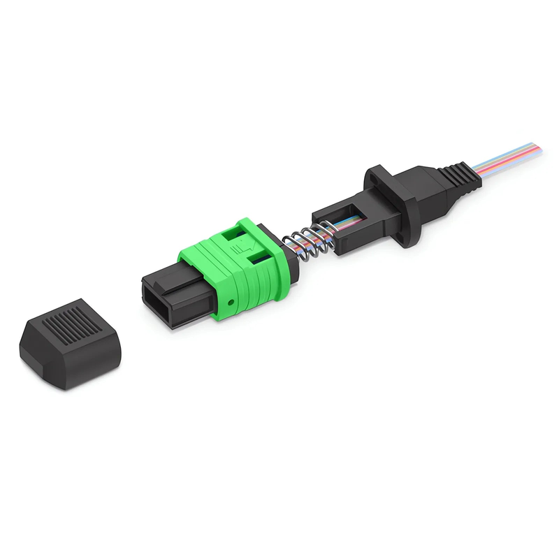 SFPS MPO (Female) OS1/OS2 Single Mode Field Assembly Splice-on Connector, Flat Ribbon SFPS