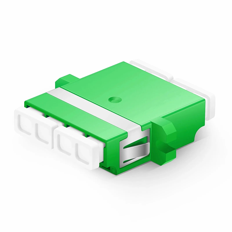SFPS LC/APC to LC/APC Quad OS2 Single Mode Plastic Fiber Optic Adapter/Coupler with Flange SFPS
