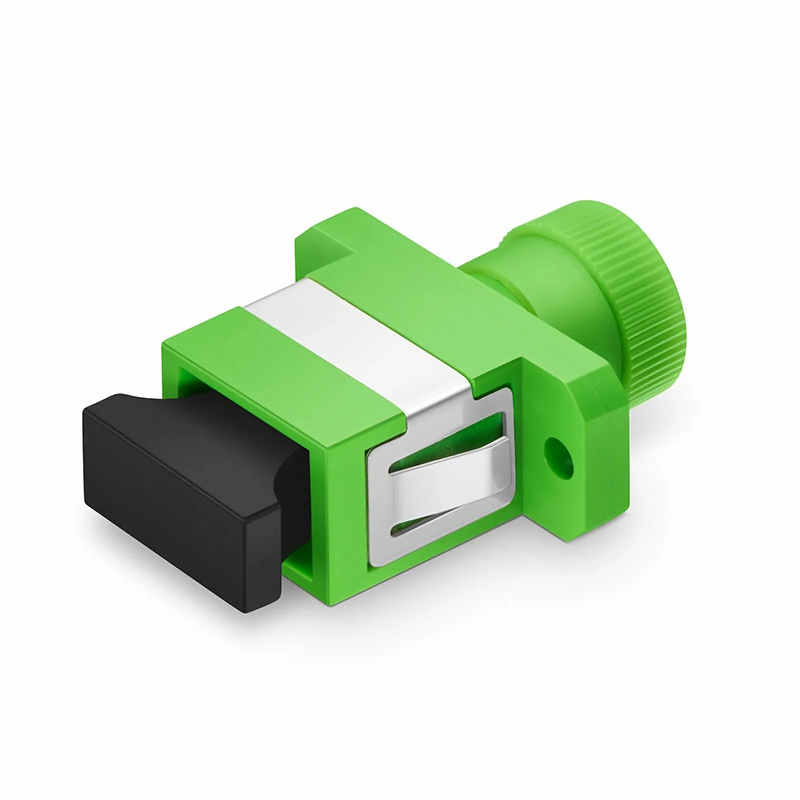 SFPS FC/APC to SC/APC Hybrid Simplex OS2 Single Mode Plastic Fiber Optic Adapter/Coupler, Female to Female SFPS