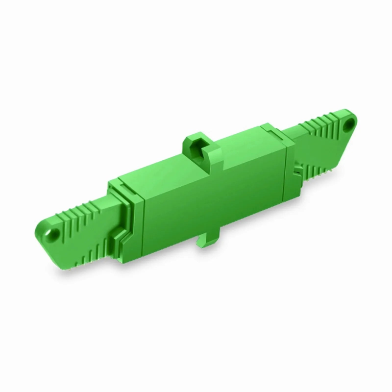 SFPS LSH/APC to LSH/APC Simplex OS2 Single Mode Plastic Fiber Optic Adapter/Coupler with Flange SFPS