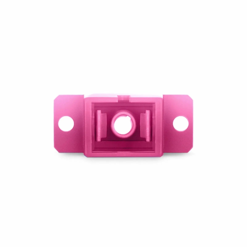 SFPS SC/UPC to SC/UPC Simplex OM4 Multimode Plastic Fiber Optic Adapter/Coupler with Flange, Violet SFPS
