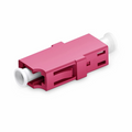 SFPS LC/UPC to LC/UPC Simplex OM4 Multimode Plastic Fiber Optic Adapter/Coupler without Flange, Violet SFPS