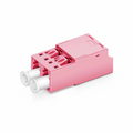 SFPS LC/UPC to LC/UPC Duplex OM4 Multimode Shuttered Fiber Optic Adapter/Coupler without Flange SFPS