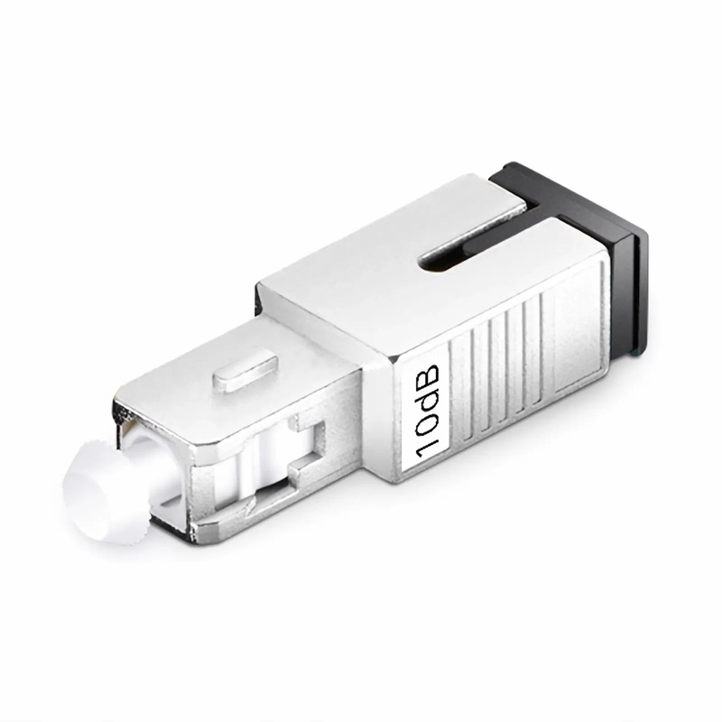 SFPS SC/UPC Singlemode Fixed Fiber Optic Attenuator, Male-Female, 10dB (10pcs/Pack) SFPS