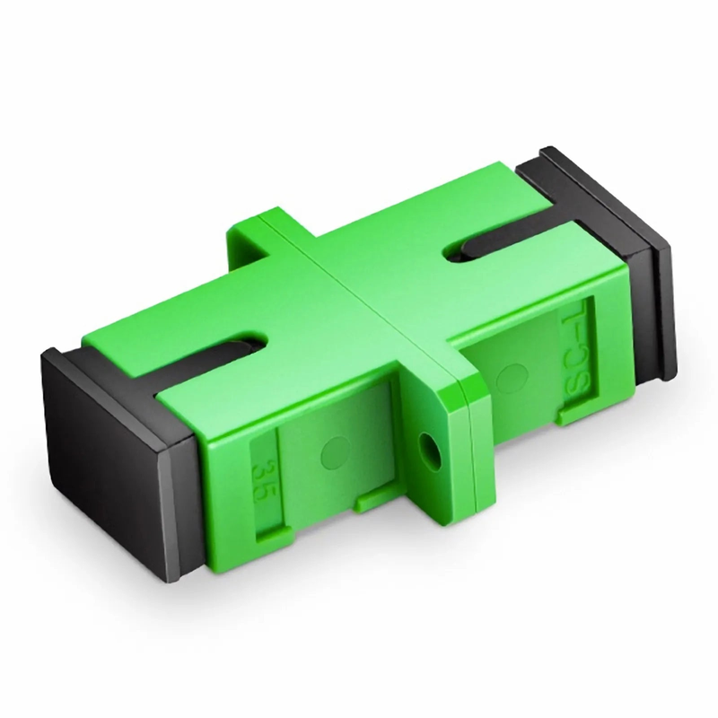 SFPS SC/APC to SC/APC Simplex OS2 Single Mode Fiber Optic Adapter/Coupler without Metal Clips with Flange (10pcs/Pack) SFPS